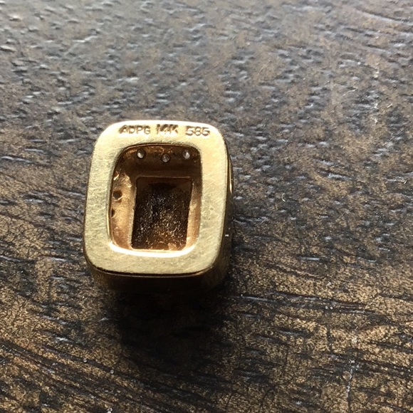Citrine and diamond pendant - Picture 4 of 5